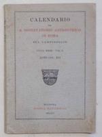 Calendario del R. Osservatorio Astronomico di Roma sul Campidoglio