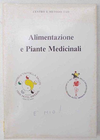 Alimentazione e piante medicinali - M. Corradin - copertina