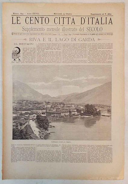 Riva e il lago di Garda (Le Cento Città d'Italia) - copertina