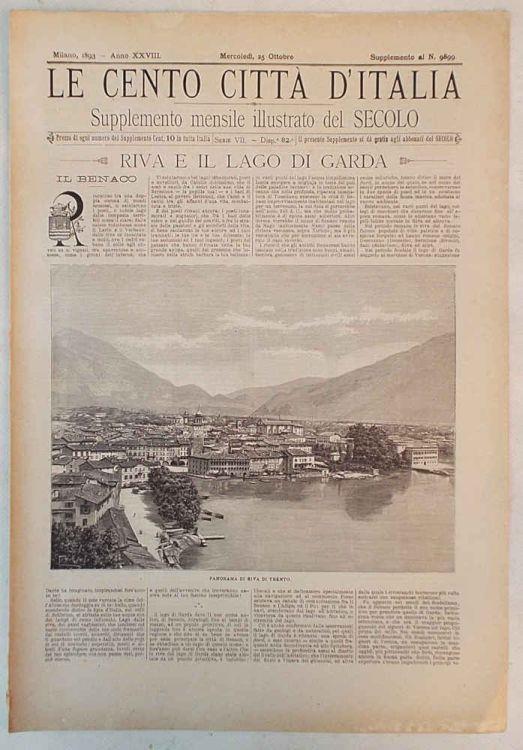 Riva e il lago di Garda (Le Cento Città d'Italia) - copertina