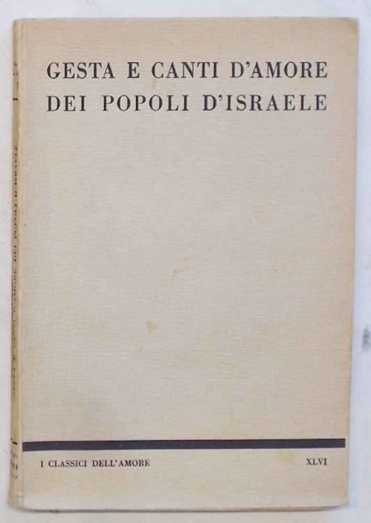 Gesta e canti d'amore dei Popoli d'Israele - copertina