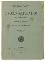 Rendiconti Del Circolo Matematico Di Palermo. Tomo LV