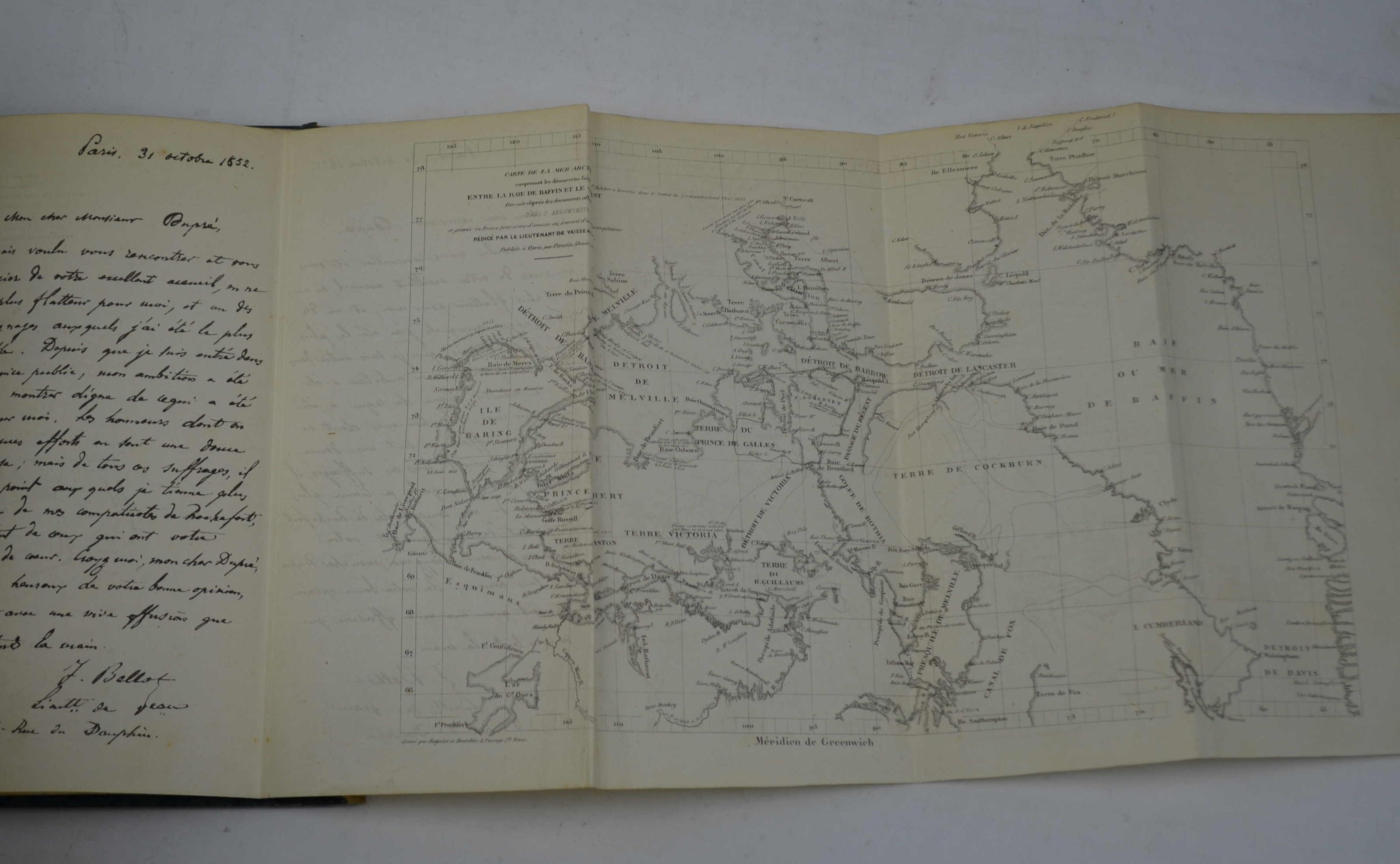 Journal d'un voyage aux mers polaires exécuté a la recherche de Sir John Franklin, en 1851 et 1852. précédé d'une notice sur la vie et les travaux de l'auteur par M. Julien Lemer.