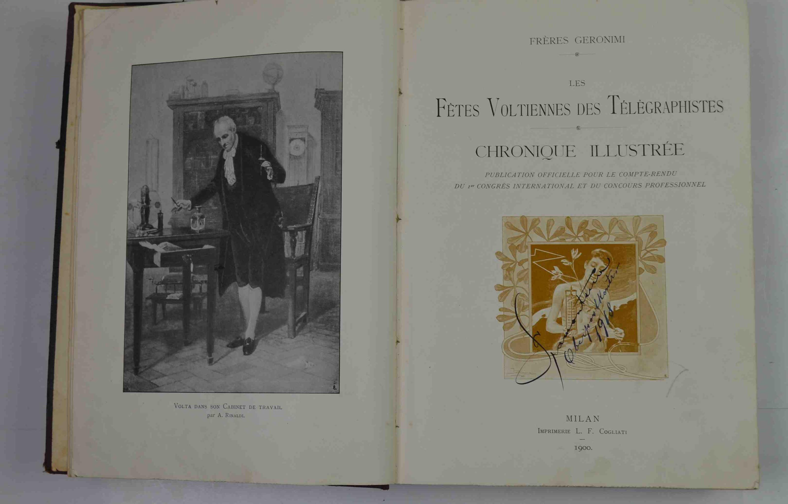 Les fêtes Voltiennes des Télégraphistes. Chroniques illustrée