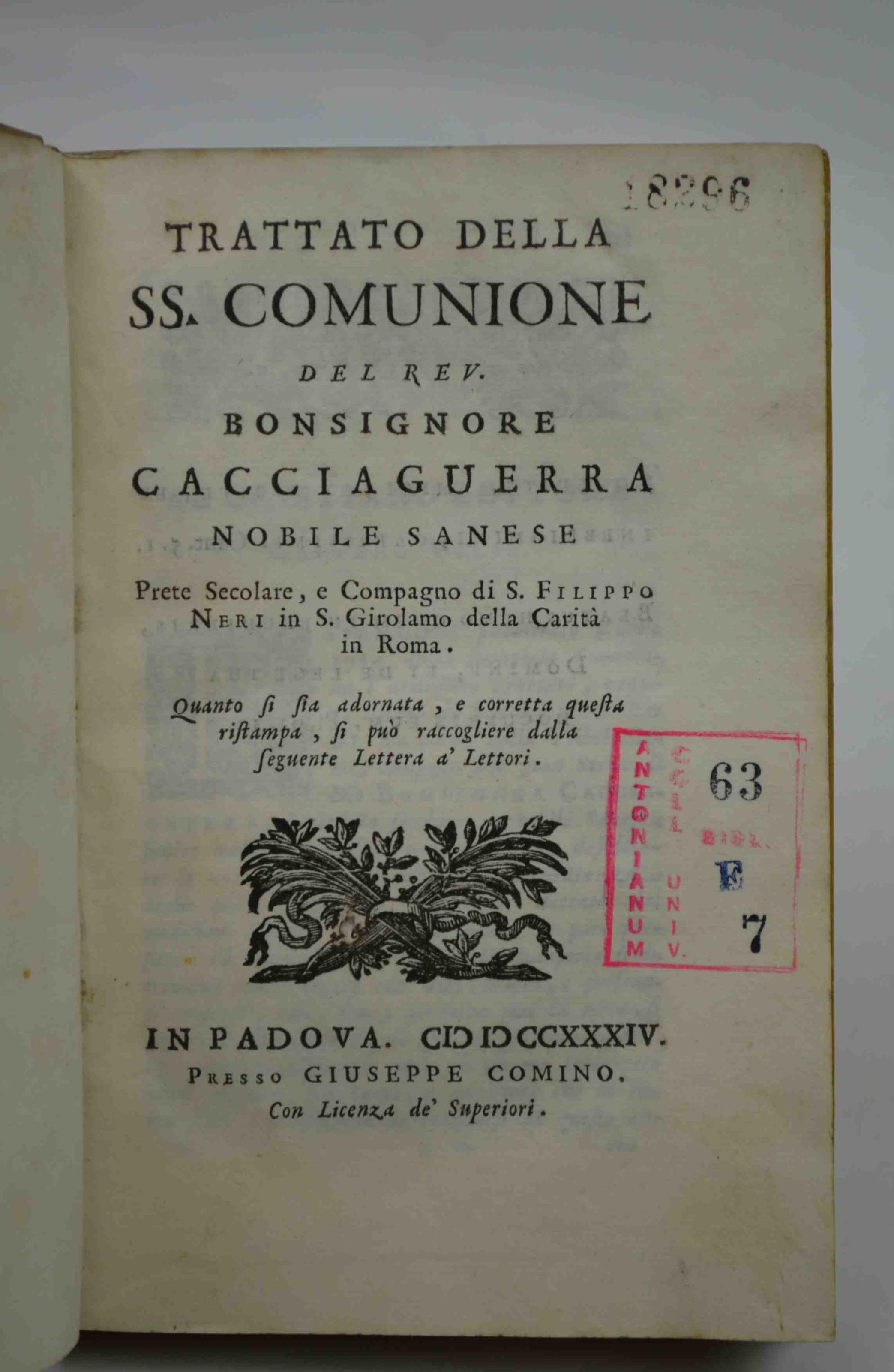 Trattato della SS. Comunione