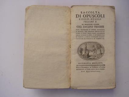 Raccolta di Opuscoli fisico-medici - copertina