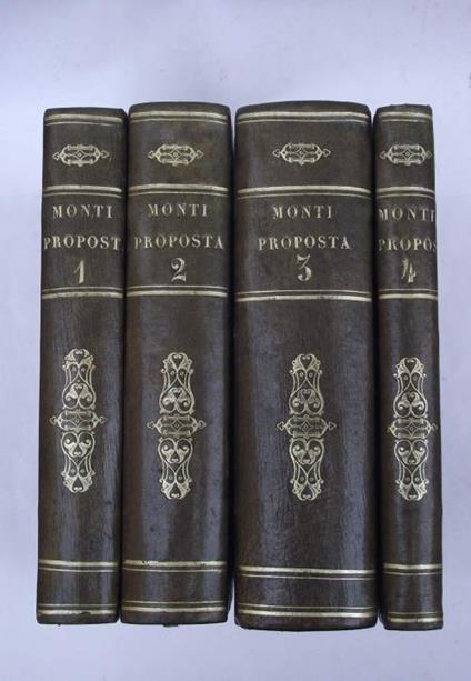 Proposta di alcune correzioni ed aggiunte al Vocabolario della Crusca - Vincenzo Monti - copertina