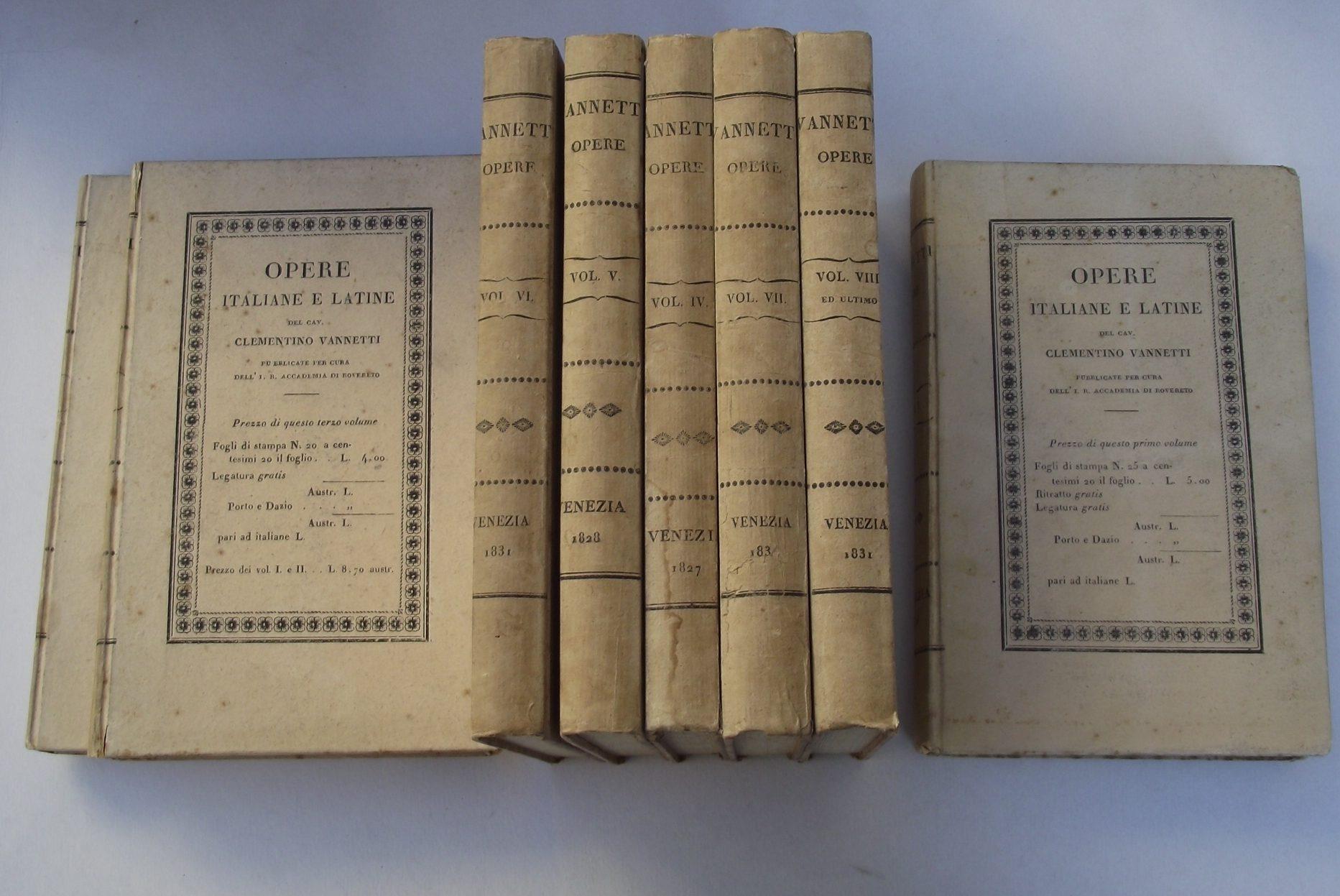 Opere italiane e latine