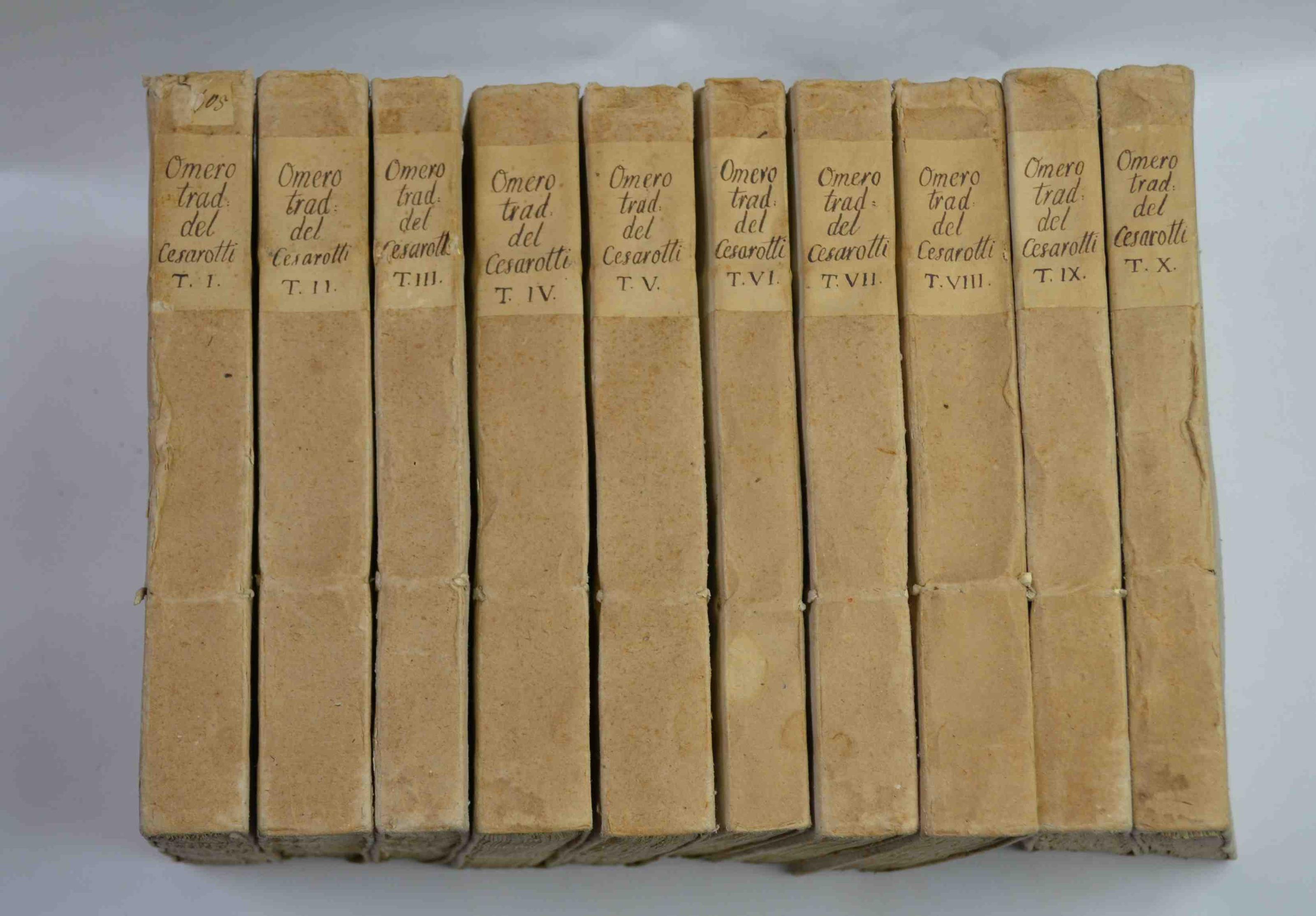 L' Iliade d'Omero volgarizzata letteralmente in prosa e recata poeticamente in verso sciolto italiano dall'Ab. Melchior Cesarotti Edizione II. Riveduta, ed ampliata dal Traduttore stesso coll'aggiunta del testo Greco