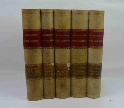 Prima raccolta completa della Giurisprudenza sul Codice di Commercio disposta sistematicamente articolo per articolo coll'aggiunta della bibliografia - copertina
