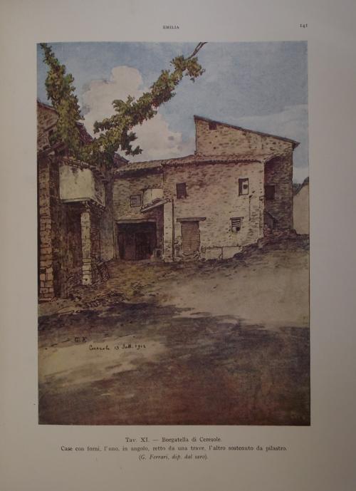 L' architettura rusticana nell'arte italiana. Dalle capanne alla casa medievale - Giulio Ferrari - copertina