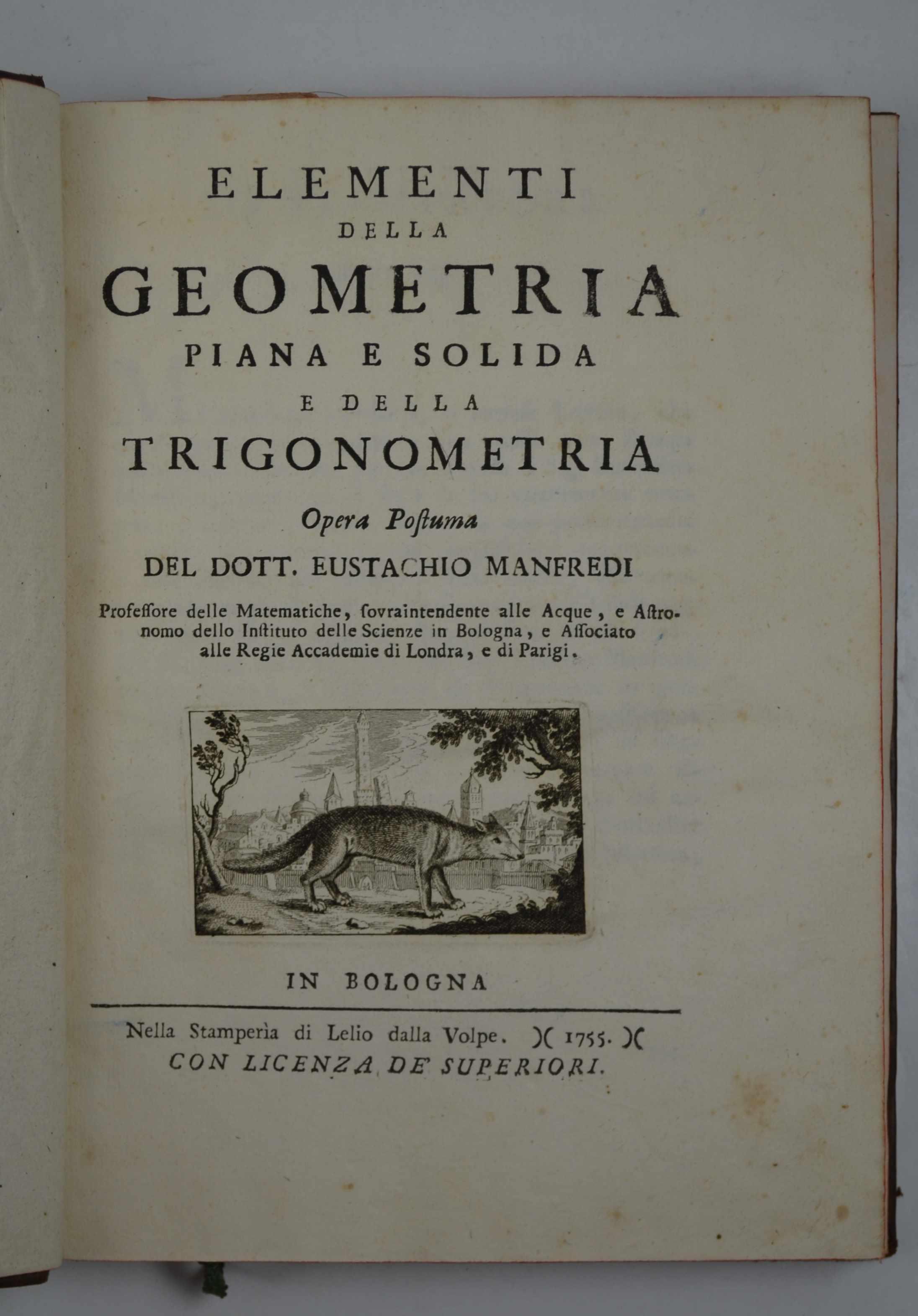 Elementi della geometria piana e solida e della trigonometria. Opera postuma