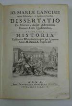 Dissertatio De Nativis, deque Adventiis Romani Coeli Qualitatibus, cui accedit Historia Epidemiae Rgeumaticae, quae per hyemem Anni MDCCIX vagata est.