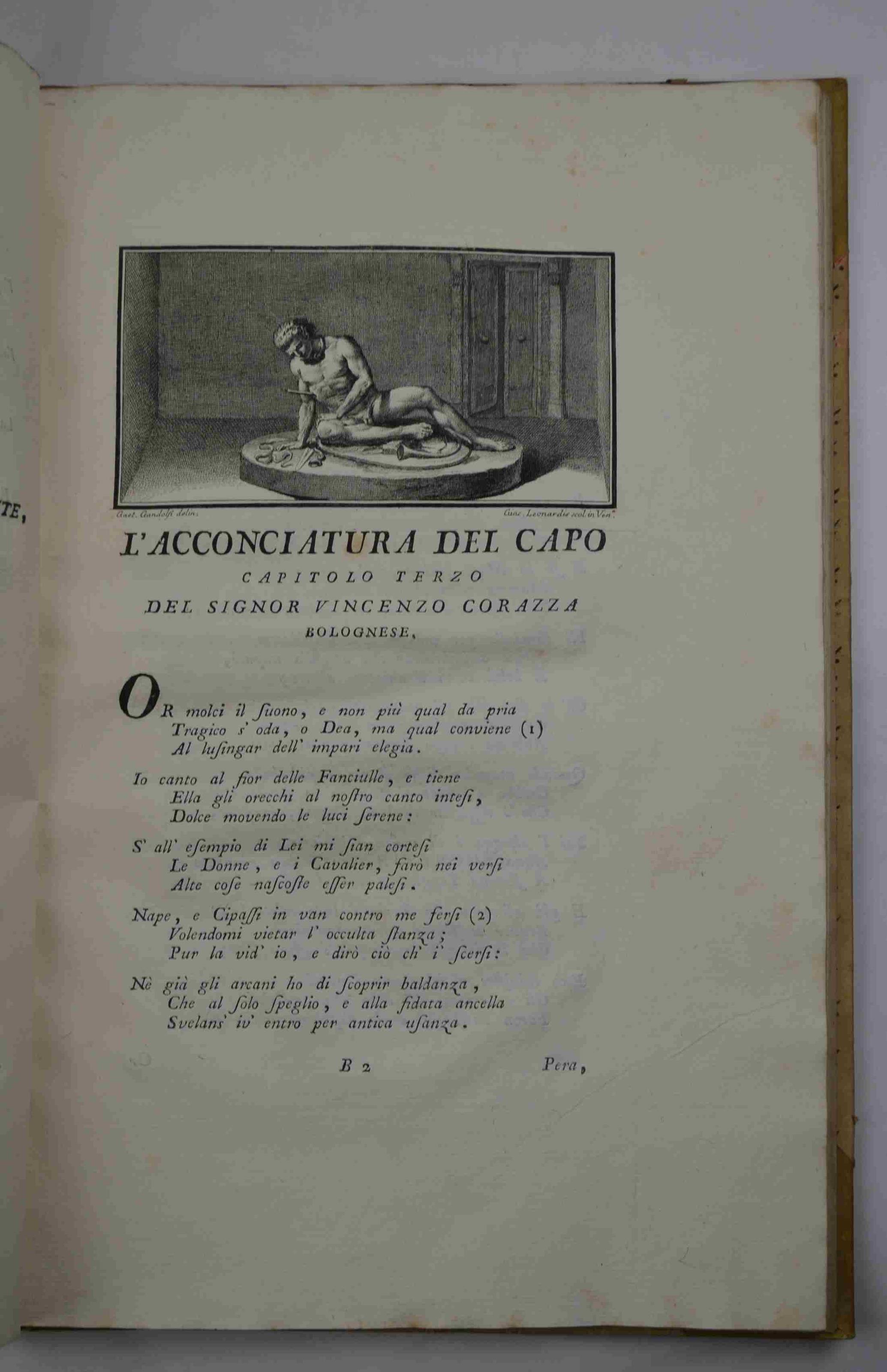 I riti nuziali degli antichi romani. Per le nozze di Sua Eccellenza Don Giovanni Lambertini e Donna Lucrezia Savorgnan