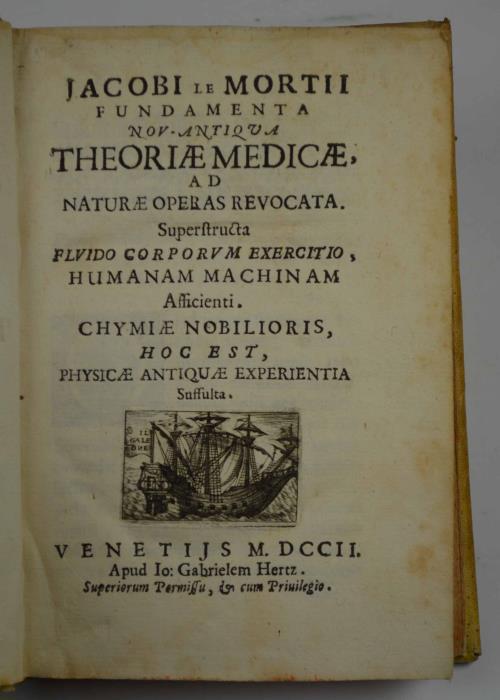 Fundamenta nov-antiqua theoriae medicae, ad naturae operas revocata. Superstructa fluido corporum exercitio, humanam machinam afficienti. Chymiae nobilioris, hoc est, physicae antiquae experientia suffulta. - copertina