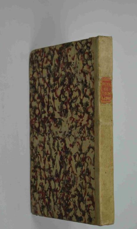 L' aureo trattato. intorno al sublime modo di parlare e di scrivere tradotto dal greco da Anton Francesco Gori - Dioniso Longino - copertina