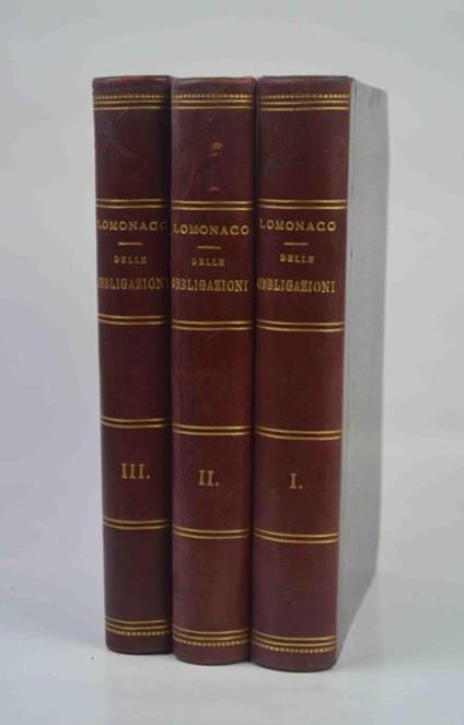 Delle obbligazioni e dei contratti in genere - Giovanni Lomonaco - copertina