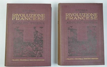 Storia della rivoluzione francese - Adolphe Thiers - copertina