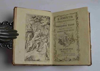 L' Aminta favola boschereccia… aggiuntovi il Poemetto Amore Fuggitivo - Torquato Tasso - copertina