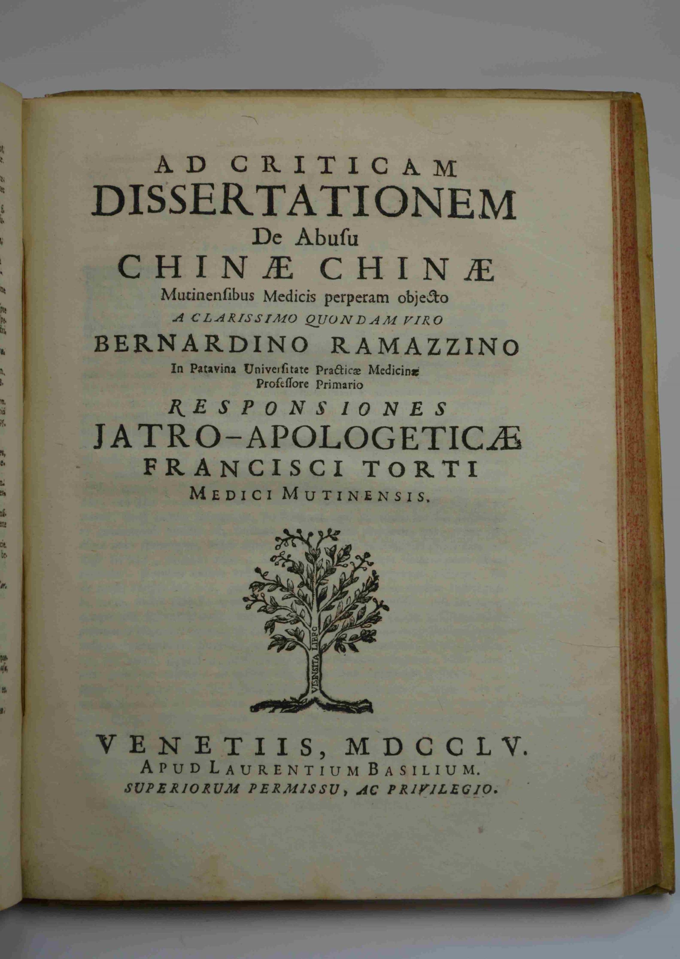 Therapeutice specialis ad febres perniciosas.