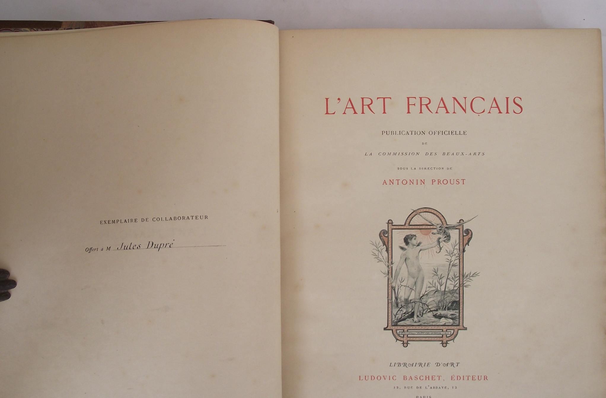 L' art francais. Publication officielle de la Commission des Beaux-arts sous la direction de Antonin Proust