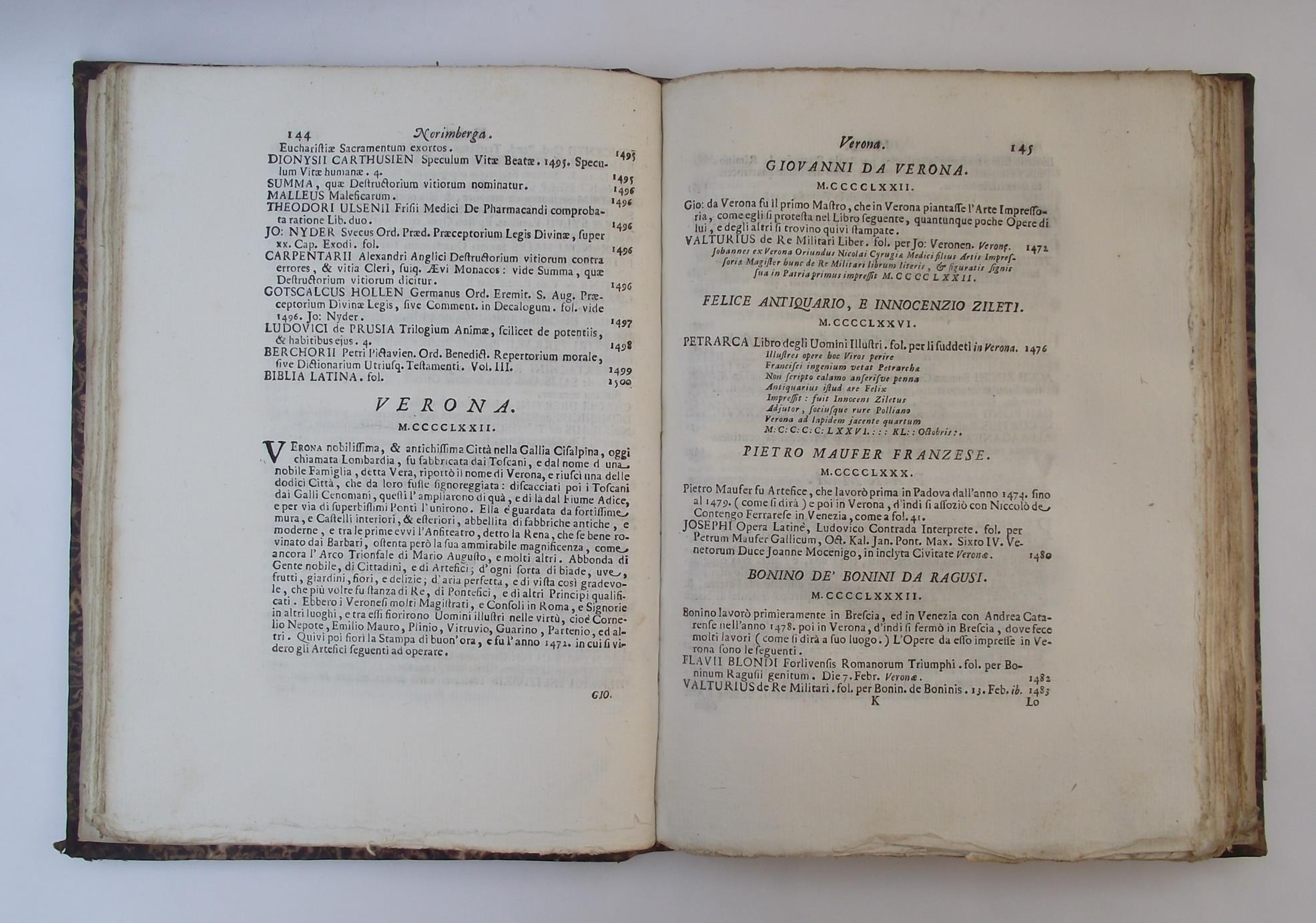 Origine e progressi della stampa ossia dell'arte impressoria e notizie dell'opere stampate dall'anno 1457 sino all'anno 1500