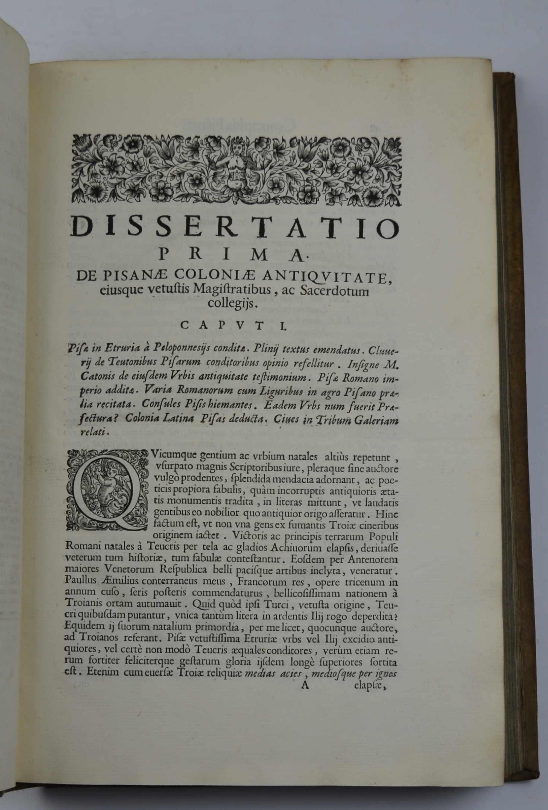 Cenotaphia Pisana Caii et Lucii Caesarum Dissertationibus illustrata.