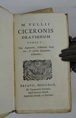 Orationum. cum argomentis, sectionibus capitum, et selectis variantibus lectionibus