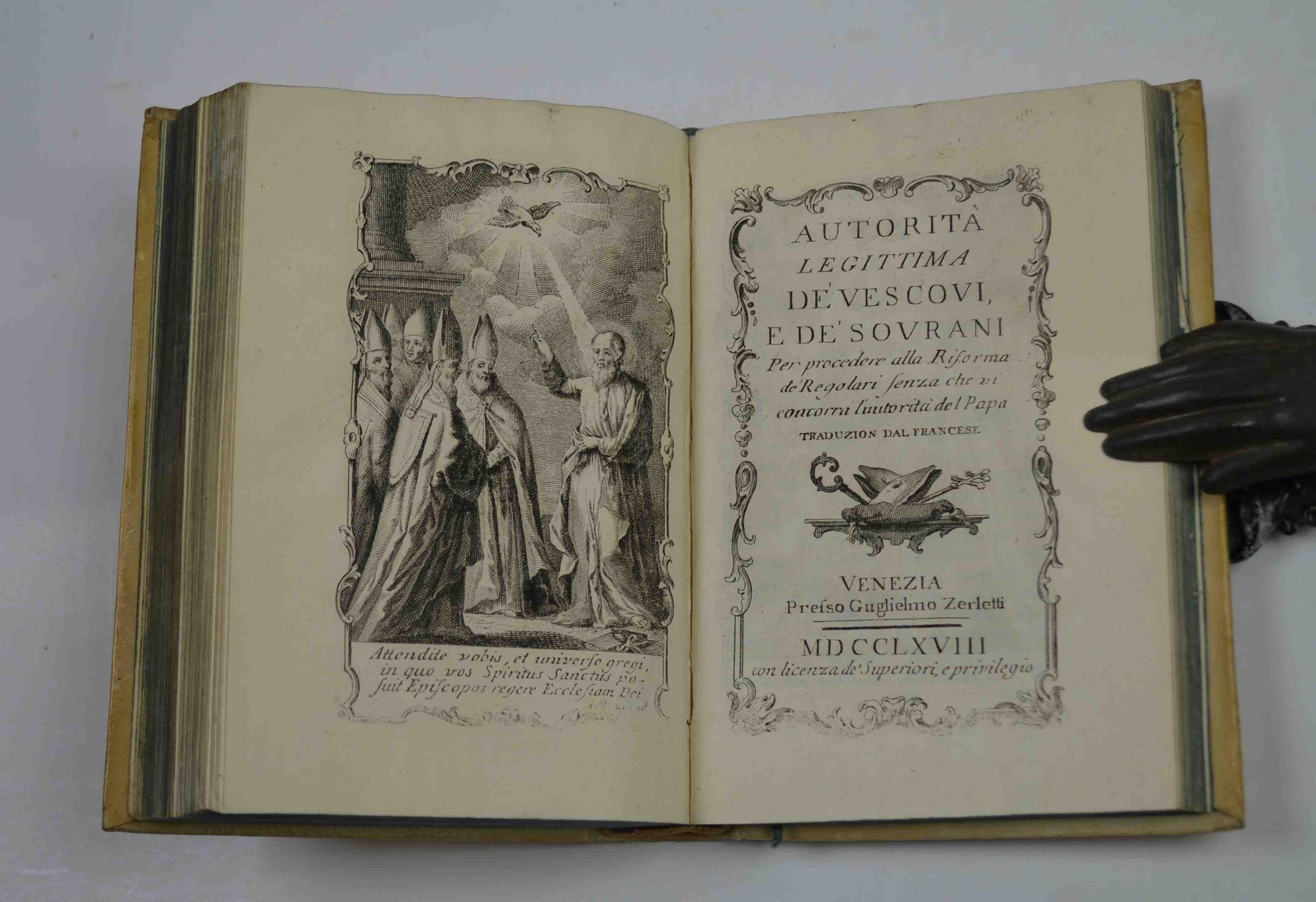 Istoria dell'origine e del progresso delle rendite ecclesiastiche Nella quale si tratta secondo il Gius antico, e moderno di tutto quello che concerne le materie Beneficiarie, della Regalia delle Investiture, delle Nomine, e degli altri Diritti attri