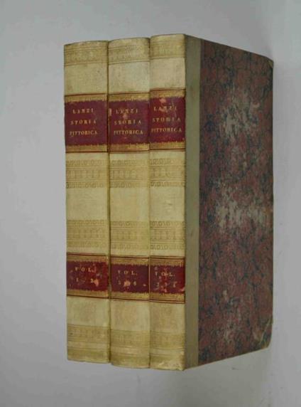 Storia pittorica della Italia dal risorgimento delle Belle Arti fin presso al fine del XVIII. secolo Edizione quinta - Luigi Lanzi - copertina