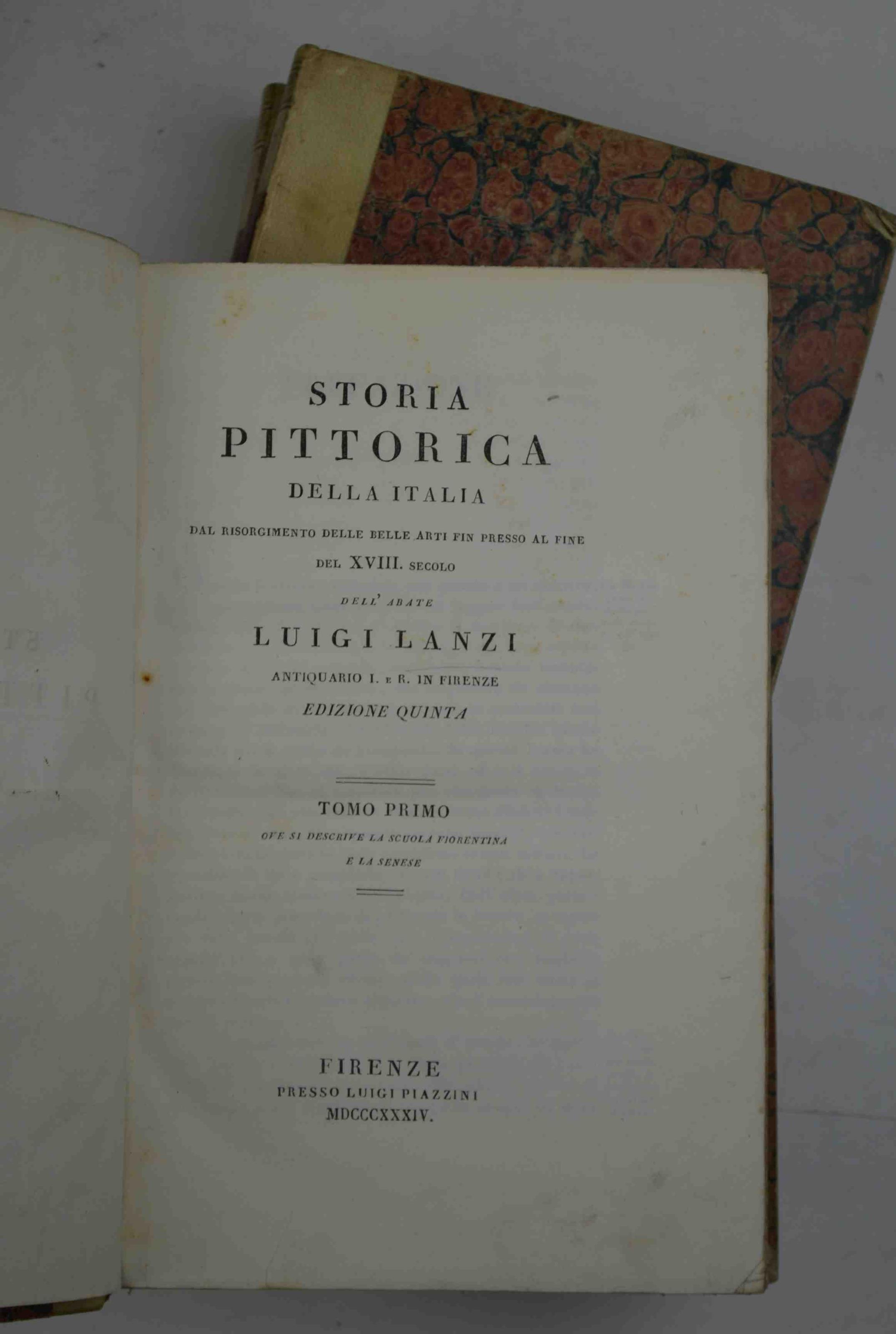 Storia pittorica della Italia dal risorgimento delle Belle Arti fin presso al fine del XVIII. secolo Edizione quinta