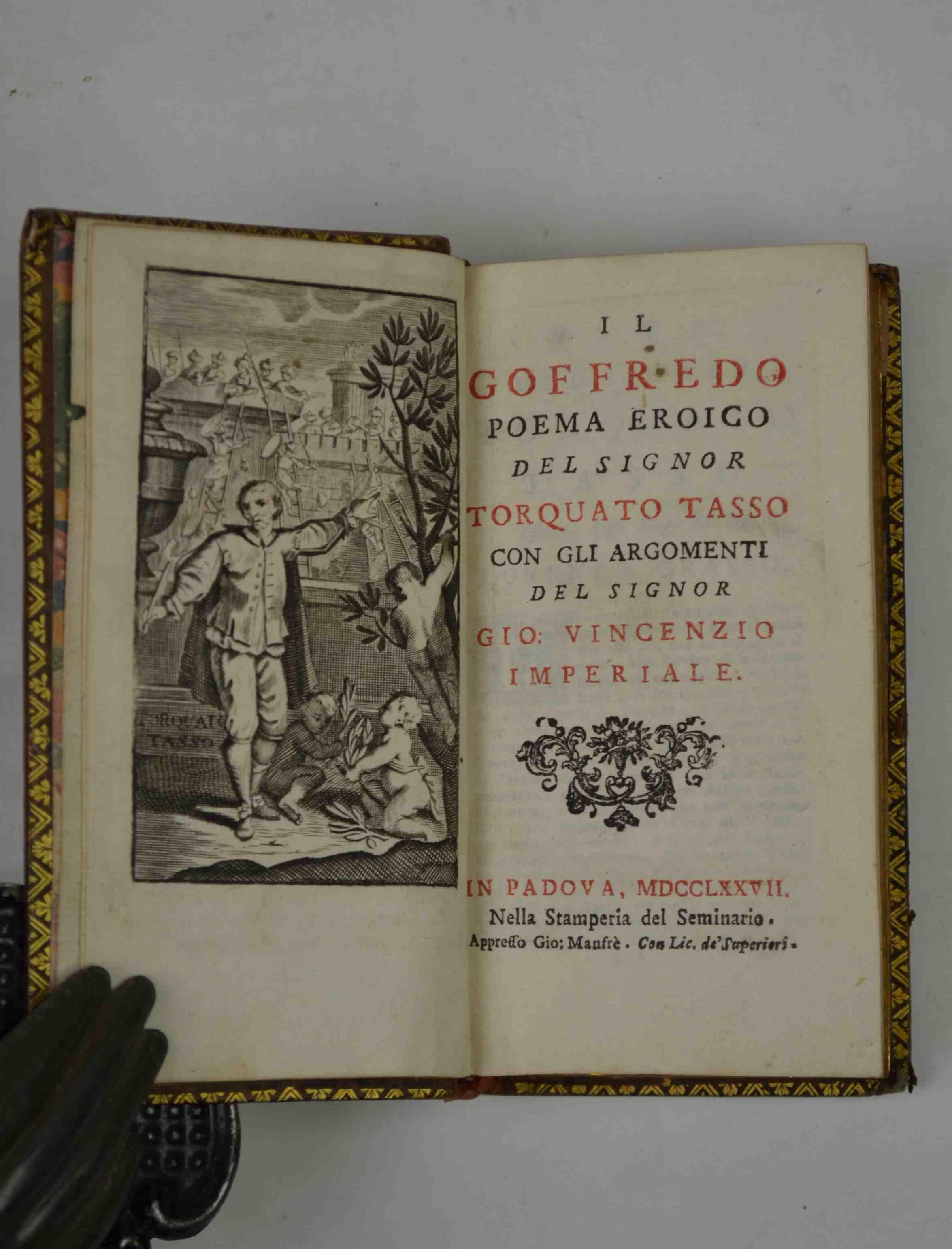 Il Goffredo Poema eroico. con gli Argomenti del Signor Gio. Vincenzio Imperiale