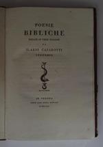 Poesie bibliche recate in versi italiani