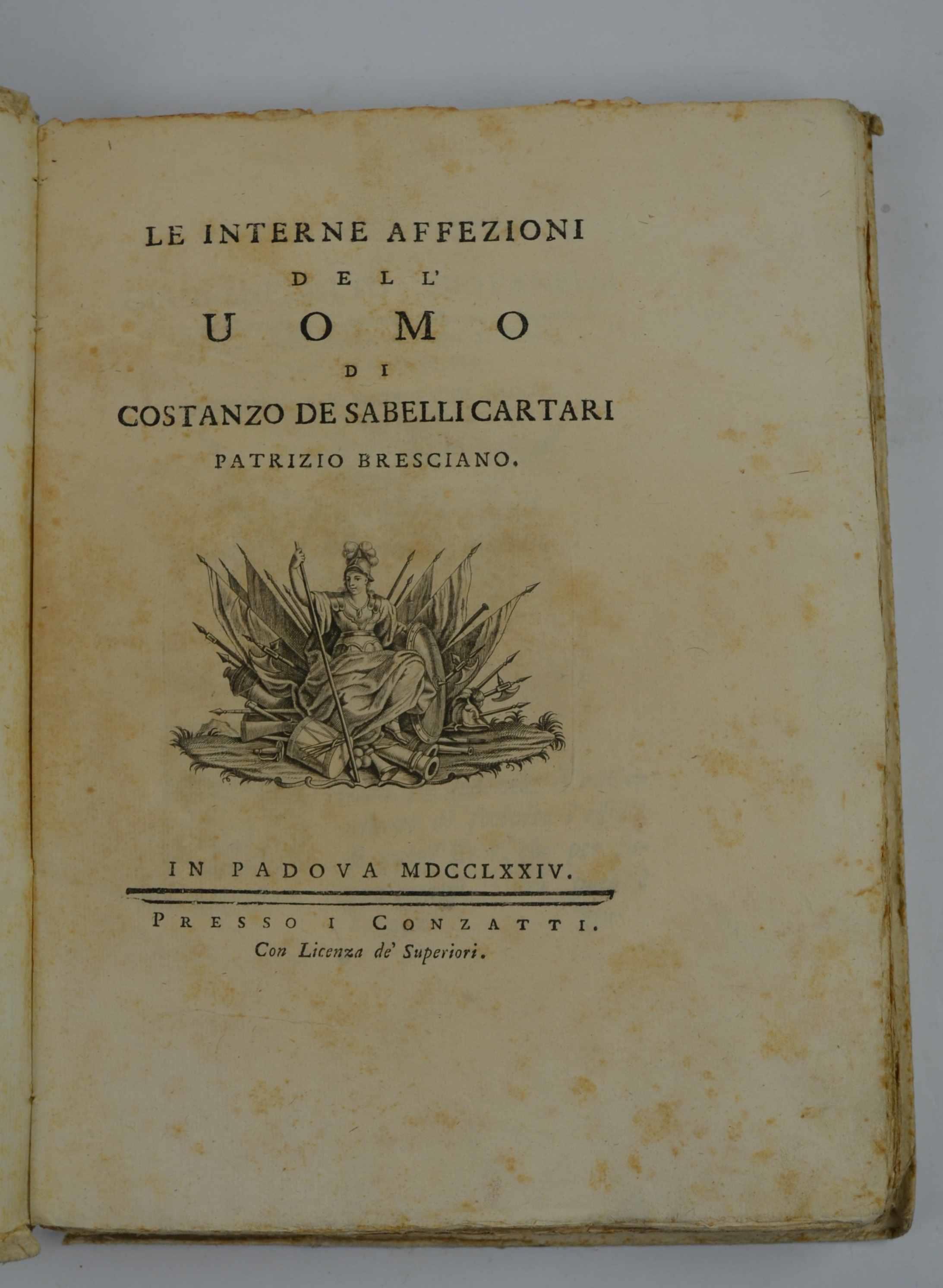 Le interne affezioni dell'uomo.