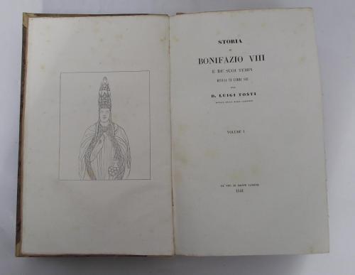 Storia di Bonifazio VIII e de' suoi tempi divisa in libri sei - Luigi Tosti - copertina