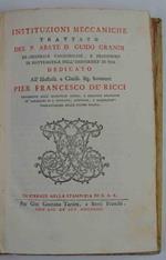Instituzioni meccaniche. Trattato…