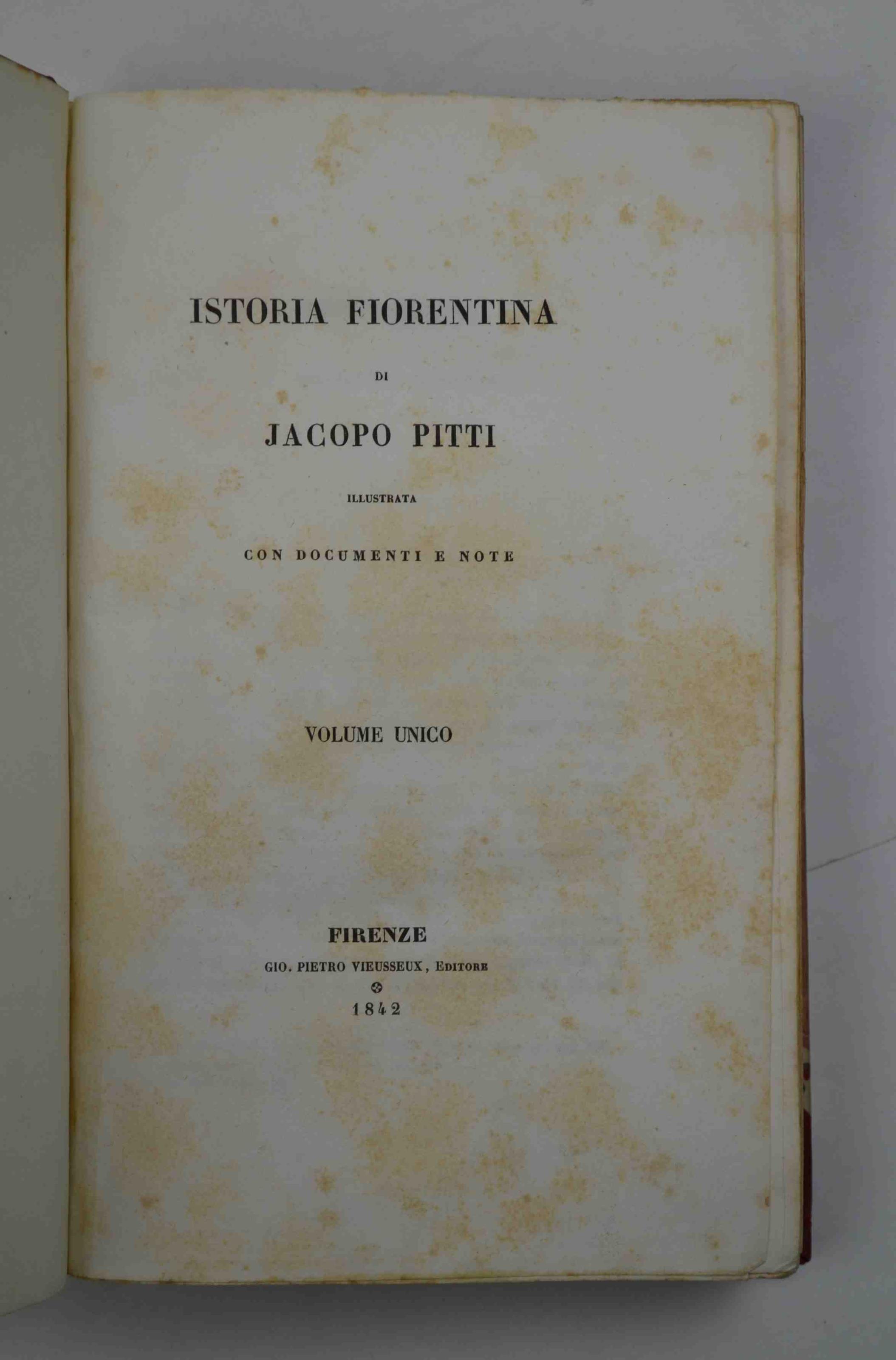 Istoria fiorentina illustrata con documenti e note