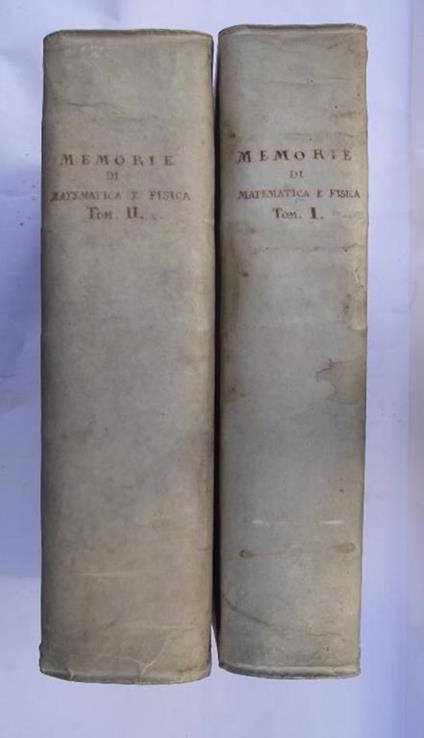Memorie di Matematica e Fisica della Società Italiana. Tomo I e II - copertina