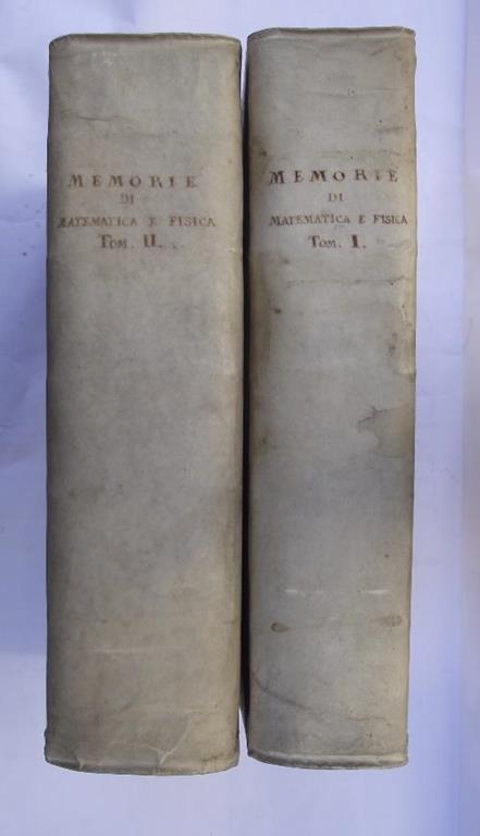 Memorie di Matematica e Fisica della Società Italiana. Tomo I e II - copertina