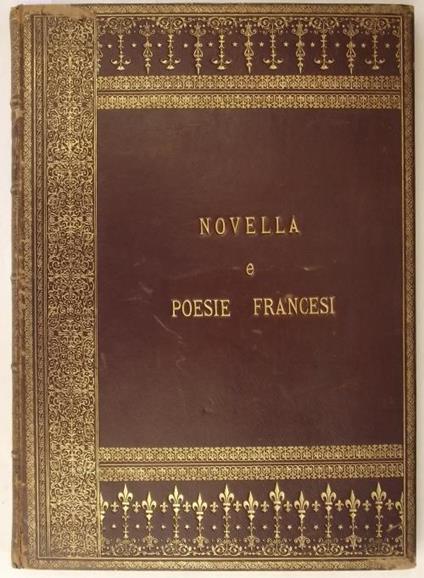 Novella e poesie francesi inedite o rarissime del secolo XIV - copertina