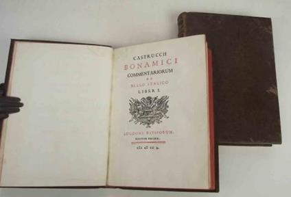 Commentariorum de Bello Italico - Castruccio Bonamici - copertina