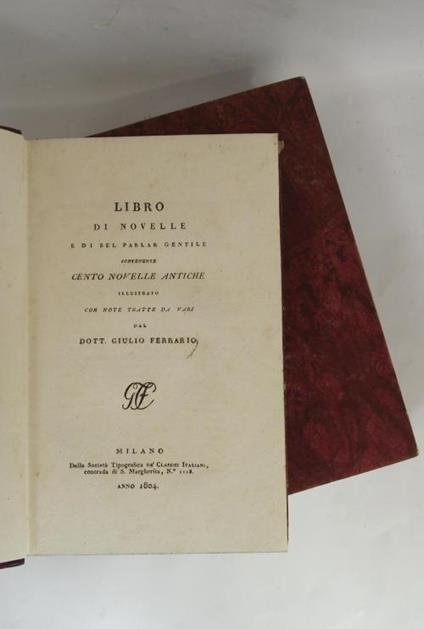 Raccolta di Novelle dall'origine della lingua sin al 1700 - copertina