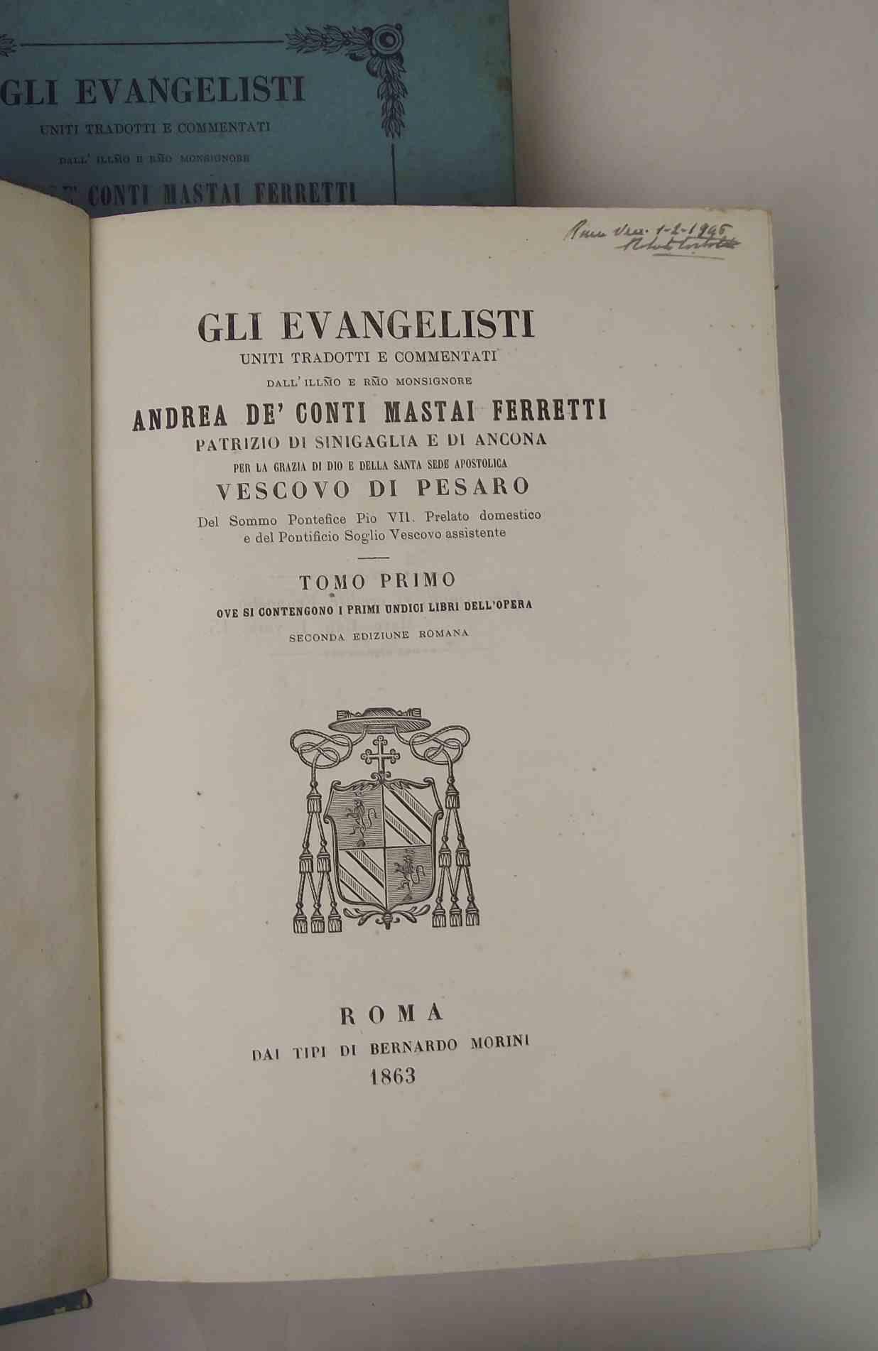 Gli Evangelisti uniti tradotti e commentati. Seconda edizione romana.