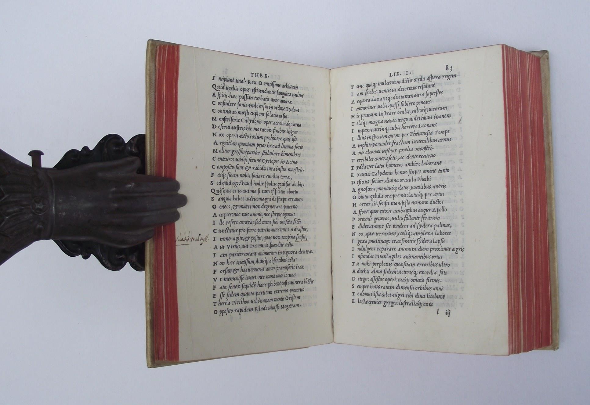 Sylvarum libri V. Achilleidos libri XII. Thebaidos libri II. Ortographia et flexus dictionum Graecarum omnium apud Statium cum accentib. et generib. ex uarijs utriusque linguae authoribus