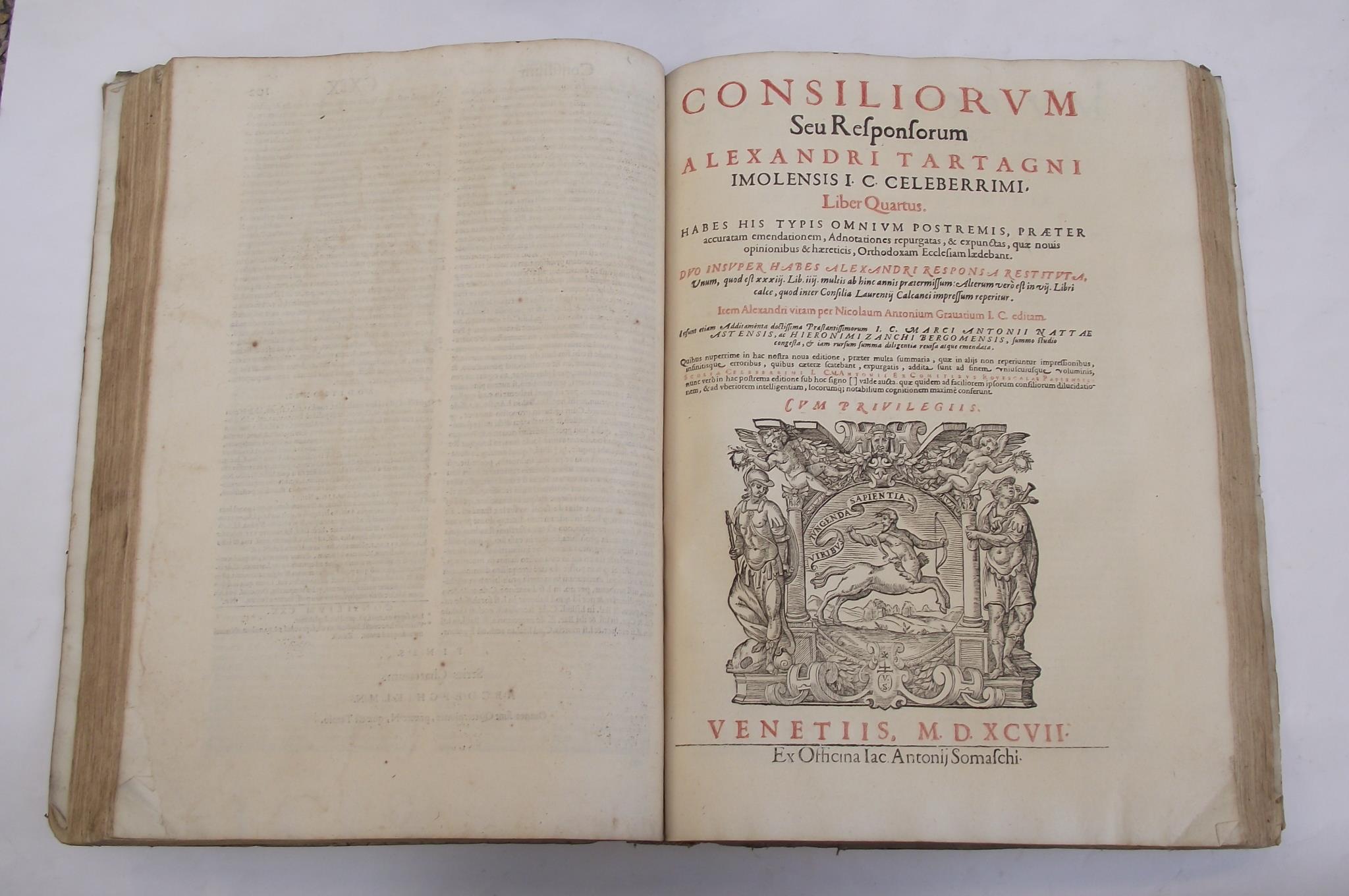 Consiliorum seu Responsorum Liber Tertius (et quartus)