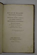 Nuovo esame dell'autenticità de' diplomi di Ludovico Pio, Ottone I., e Arrigo II. sul dominio temporale dei romani pontefici. Dissertazione