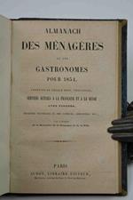 Almanach des ménagères et des Gastronomes pour 1854