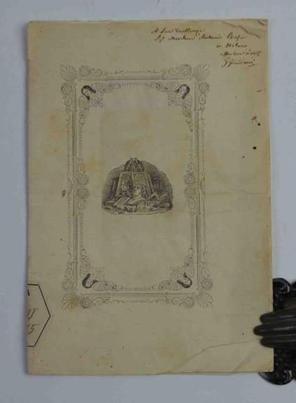 Di due quadri in Tarsia. Alla nobilissima città di Siena - Giuseppe Schedono - copertina