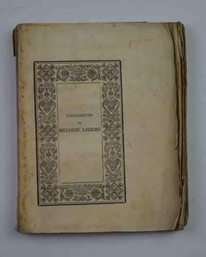 Esperimento di melodie liriche - Samuele Biava - copertina