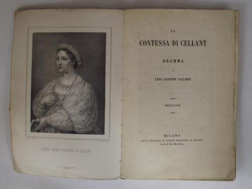 La Contessa di Cellant. Dramma - Giuseppe Vallardi - copertina